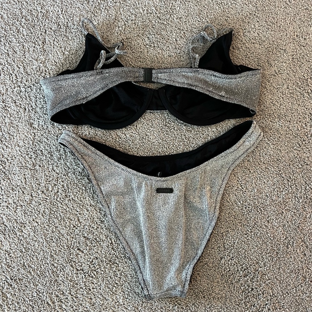 Triangl Silver Bikini Set - Picture 2 of 5